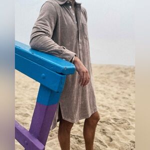 Nikben Terry Kaftan in Cashmere Color Loungewear Cover Up Size Medium UNISEX